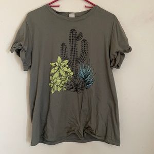 Olive green western shirt  size XL in ladies